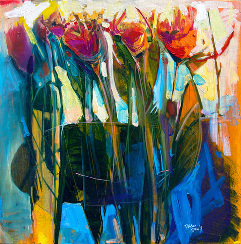 Feral Flowers 1 by Drew Davis — Canvas Print, 20×20 in