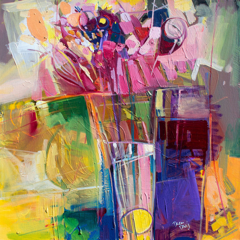 Feral Flowers 3 2 by Drew Davis — Canvas Print, 20×20 in