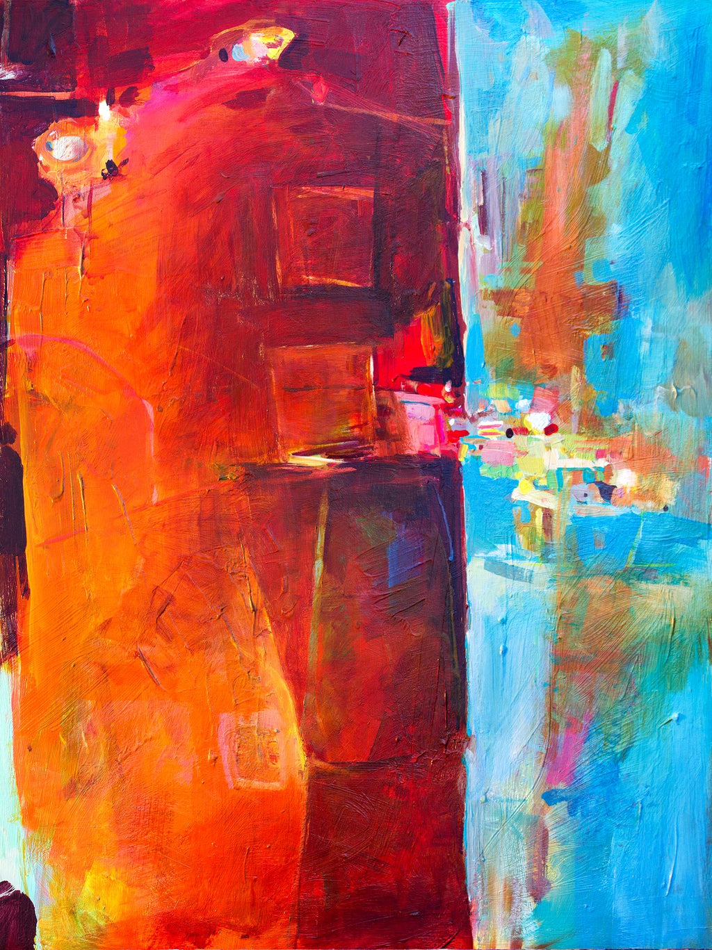 Fire And Ice Mini by Drew Davis — Canvas Print, 16×20 in