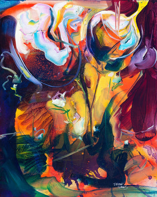 Fire Lilies 2 by Drew Davis — Canvas Print, 16×20 in