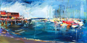 Fishermans Warf by Drew Davis — Canvas Print, 10×20 in
