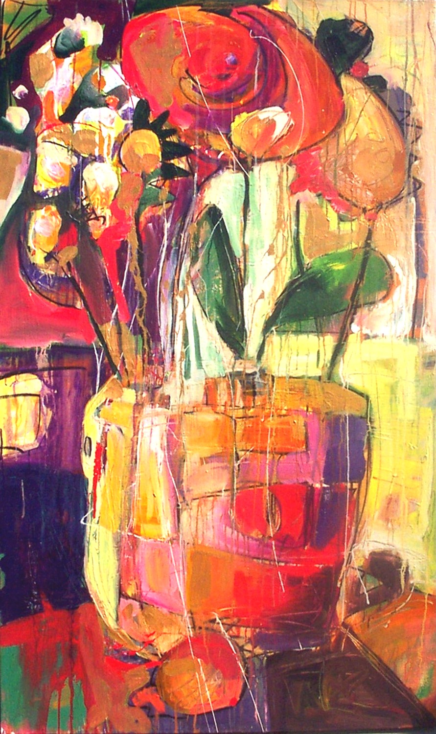 Flower Harvest by Drew Davis — Canvas Print, 36×60 in