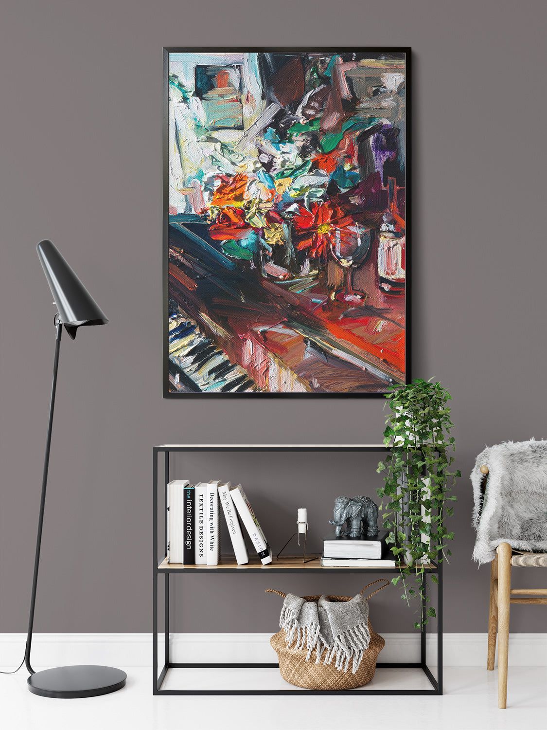 Flowers On Piano by Drew Davis — Canvas Print, 8×10 in