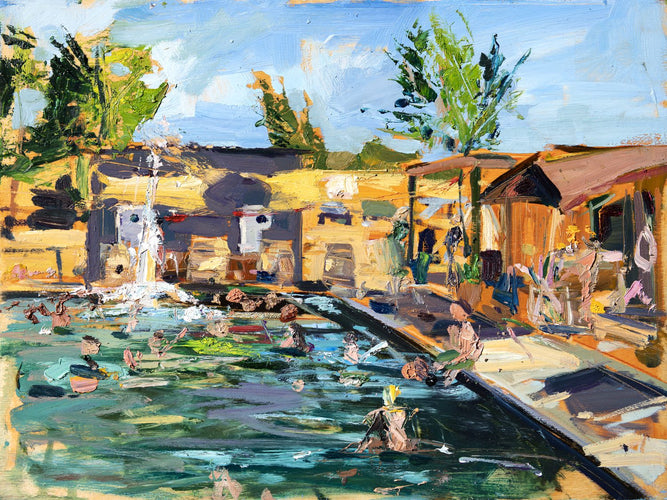 Franklin Hot Springs Mollyfest by Drew Davis — Canvas Print, 12×16 in