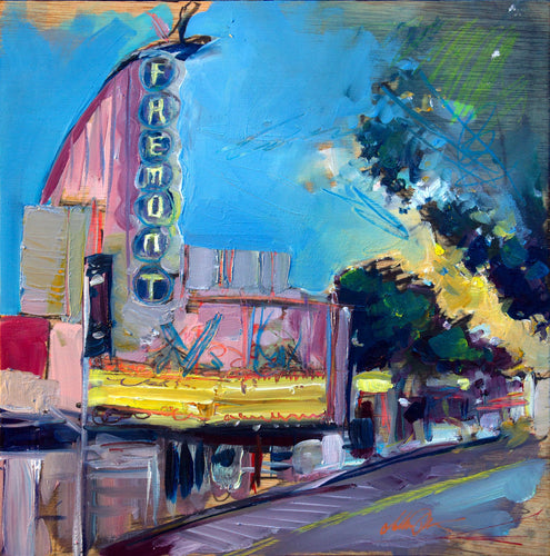 Fremont Theater by Drew Davis — Canvas Print, 12×12 in