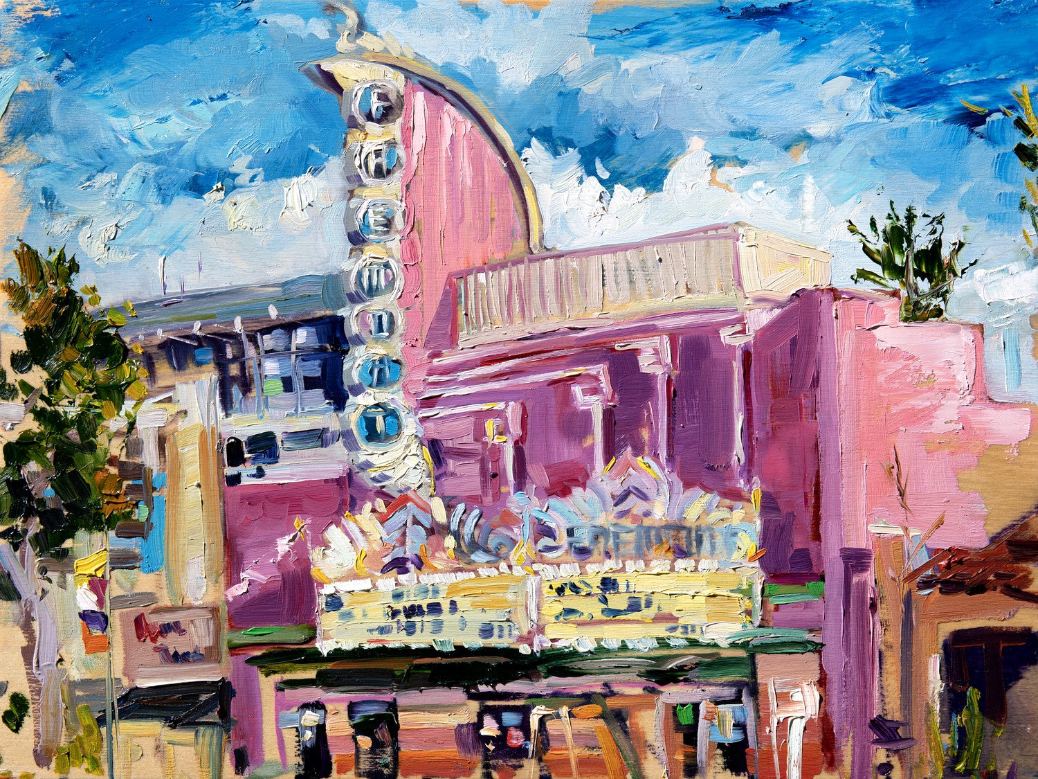 Fremont Theater 3 by Drew Davis — Canvas Print, 12×16 in