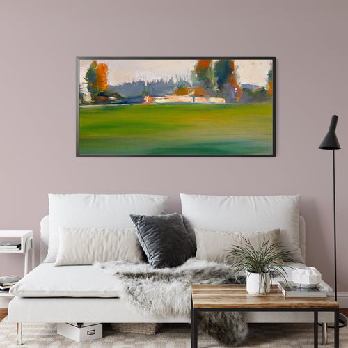 From A Train by Drew Davis — Canvas Print, 10×20 in