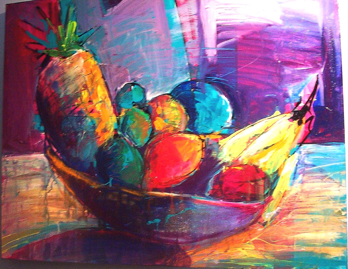 Fruitbowl by Drew Davis — Canvas Print, 18×24 in