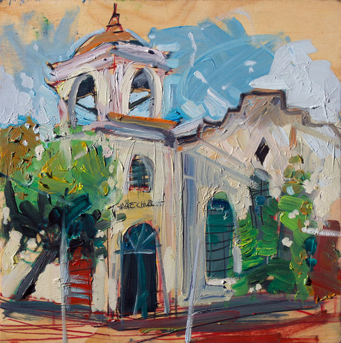Grace Church by Drew Davis — Oil on Canvas, 48×48 in