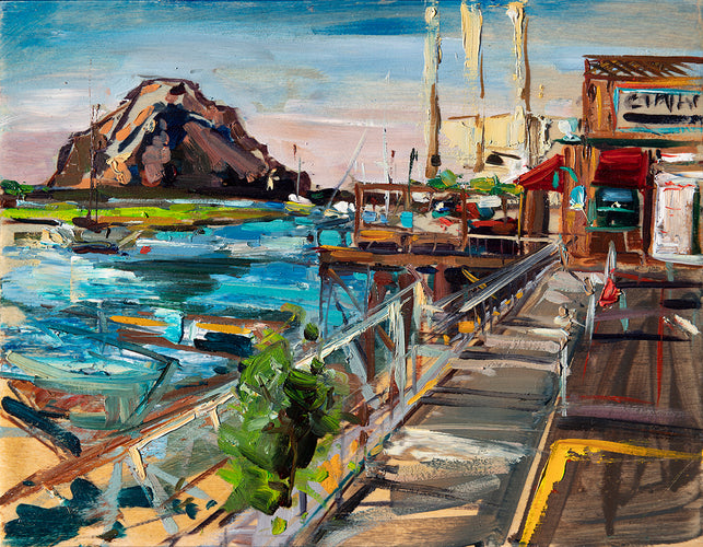 Giovannis Fish Market by Drew Davis — Oil on Panel, 43×56 in