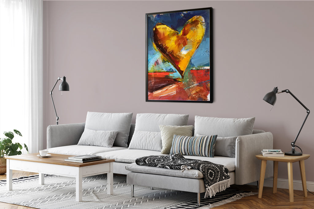 Gold And Blue Heart 4 - View 2