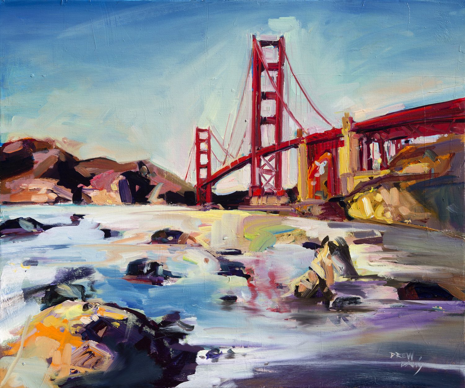 Golden Morning by Drew Davis — Canvas Print, 20×24 in