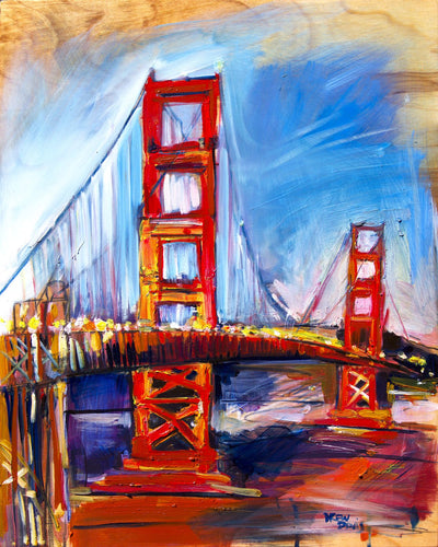 Goldengate by Drew Davis — Canvas Print, 16×20 in