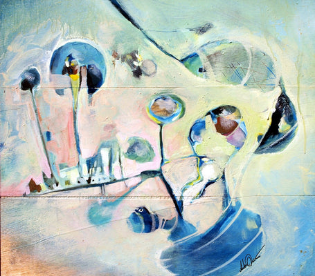 Green Bubles by Drew Davis — Canvas Print, 20×24 in