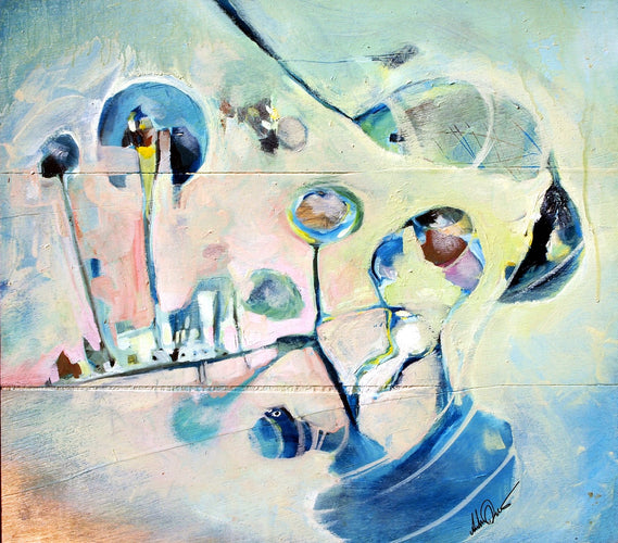 Green Bubles by Drew Davis — Canvas Print, 20×24 in