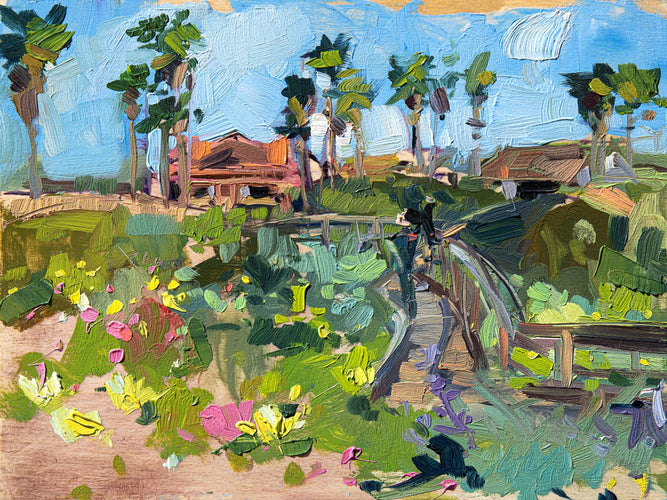 Grover Beach Boardwalk by Drew Davis — Canvas Print, 9×12 in