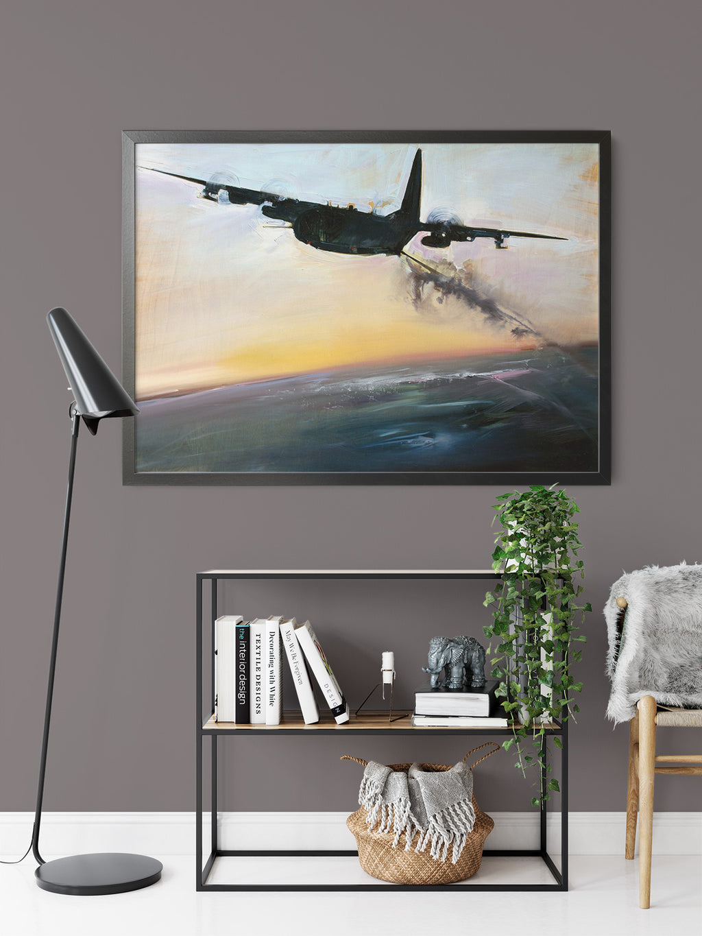 Gun Ready Ac 130 by Drew Davis — Canvas Print, 24×36 in