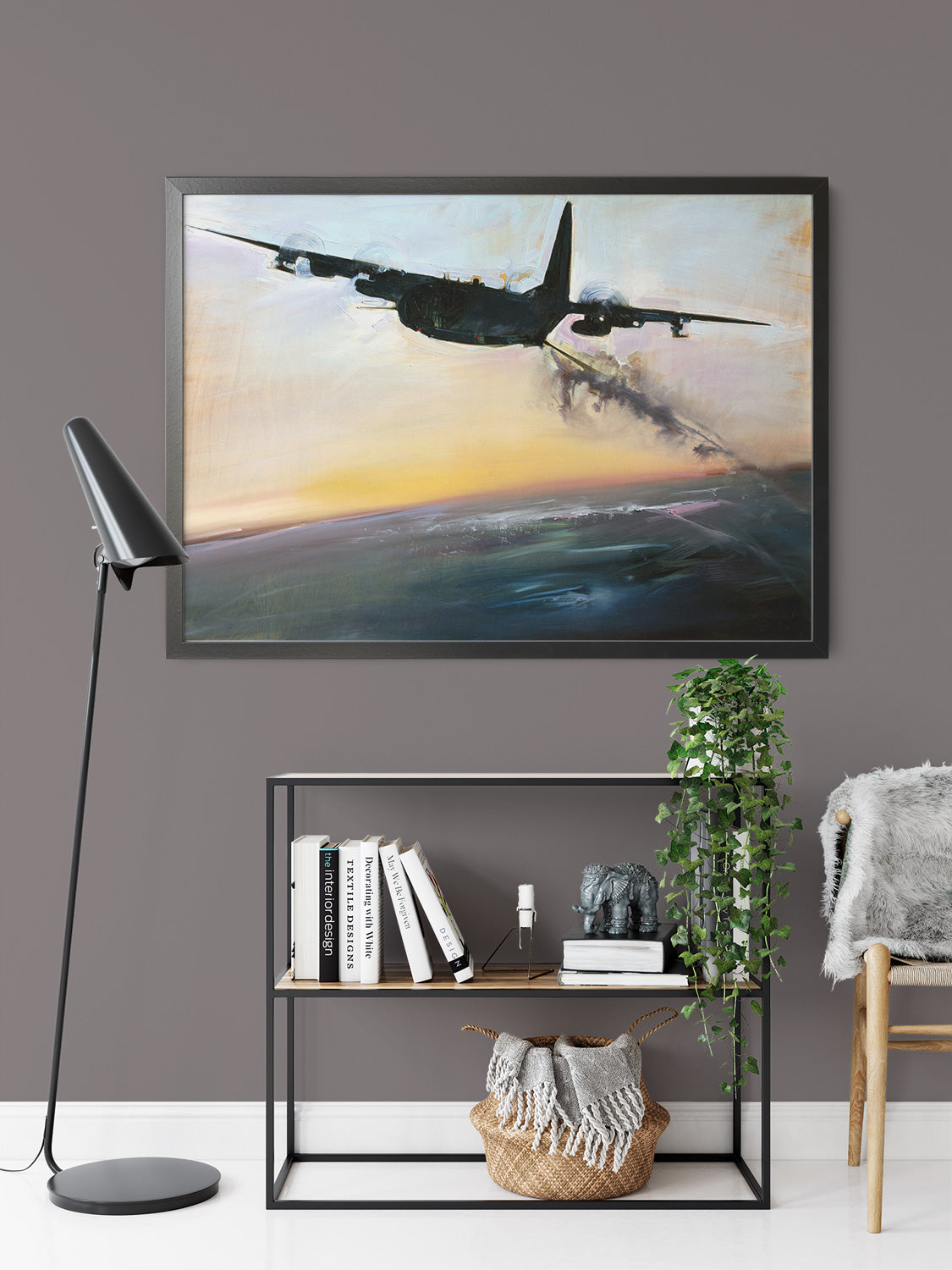 Gun Ready Ac 130 by Drew Davis — Canvas Print, 24×36 in