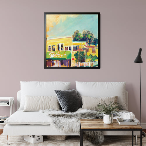 Guss Market by Drew Davis — Canvas Print, 12×12 in