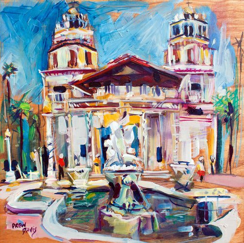 Hearts Castle by Drew Davis — Oil on Canvas, 48×48 in