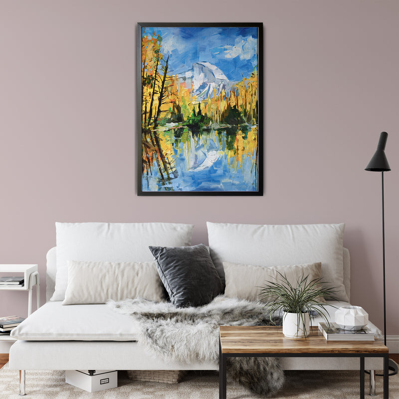 2024 | Halfdome Fall Reflection 24 | 20×24 | SOLD - Prints Available