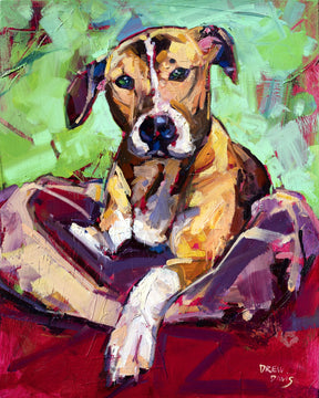 Hanna Dog by Drew Davis — Canvas Print, 16×20 in