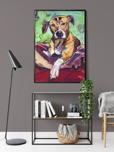 Hanna Dog by Drew Davis — Canvas Print, 16×20 in