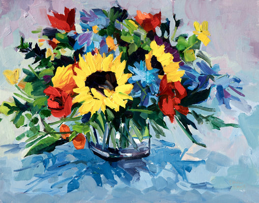 Hansen Flowers by Drew Davis — Canvas Print, 11×14 in