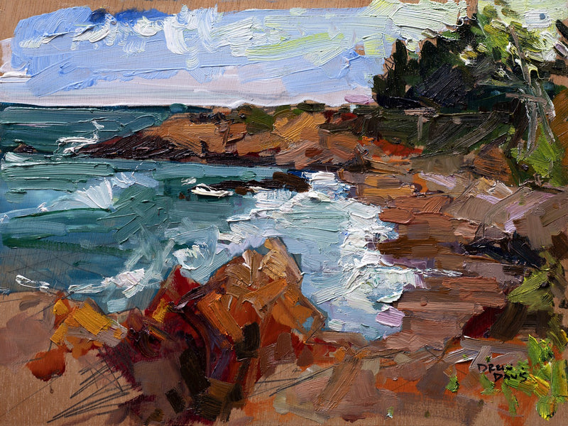 Hearst Beach by Drew Davis — Canvas Print, 9×12 in