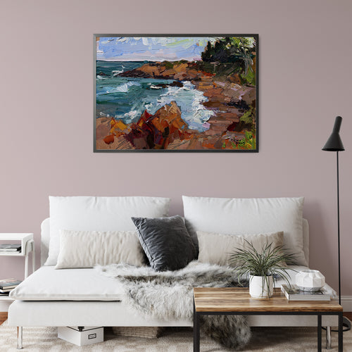 Hearst Beach by Drew Davis — Canvas Print, 9×12 in
