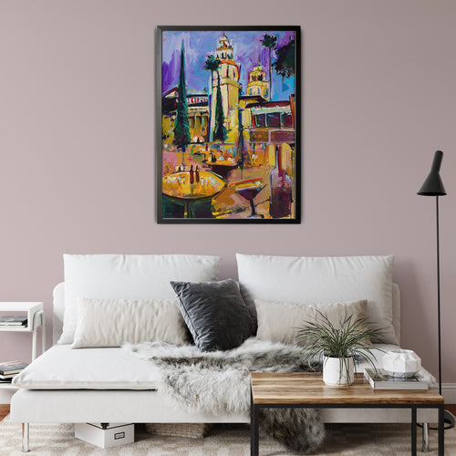 Hearst Castle Dinner by Drew Davis — Canvas Print, 18×24 in