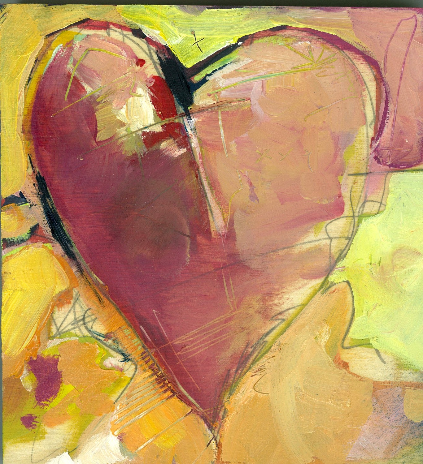 Heart 2 by Drew Davis — Canvas Print, 8×8 in