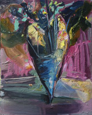 Heart Flowers Op by Drew Davis — Canvas Print, 16×20 in