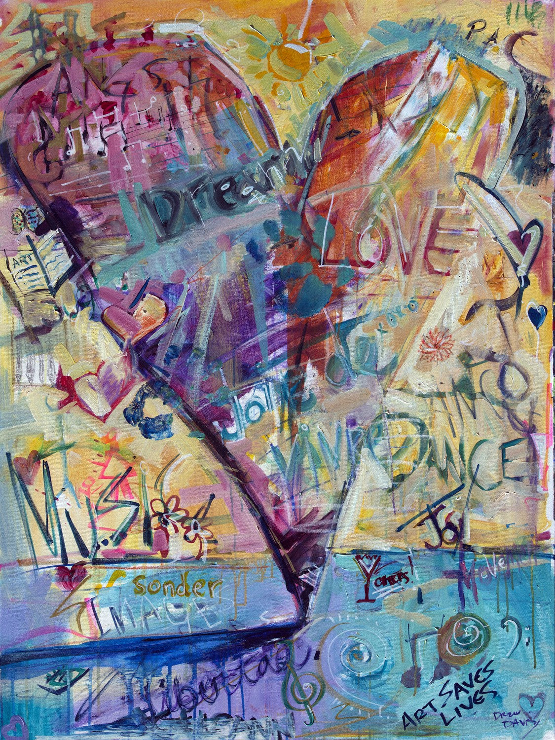 Heart Of The Arts by Drew Davis — Canvas Print, 30×40 in