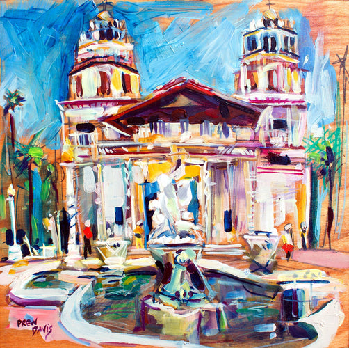 Hearts Castle by Drew Davis — Canvas Print, 12×12 in