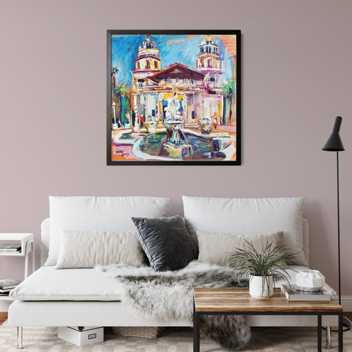 Hearts Castle by Drew Davis — Canvas Print, 12×12 in