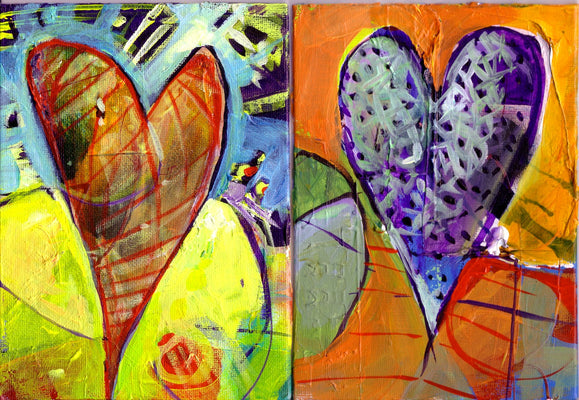 Hearts 2 by Drew Davis — Canvas Print, 10×7 in