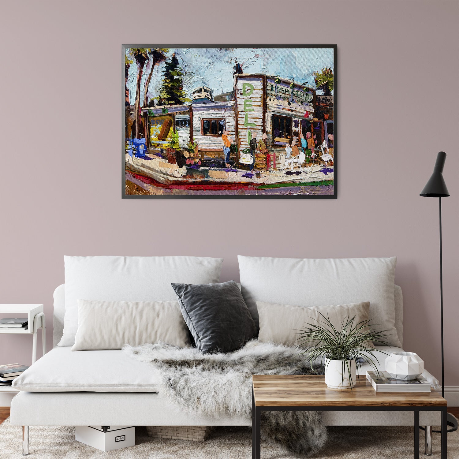 High Street Deli by Drew Davis — Canvas Print, 12×16 in