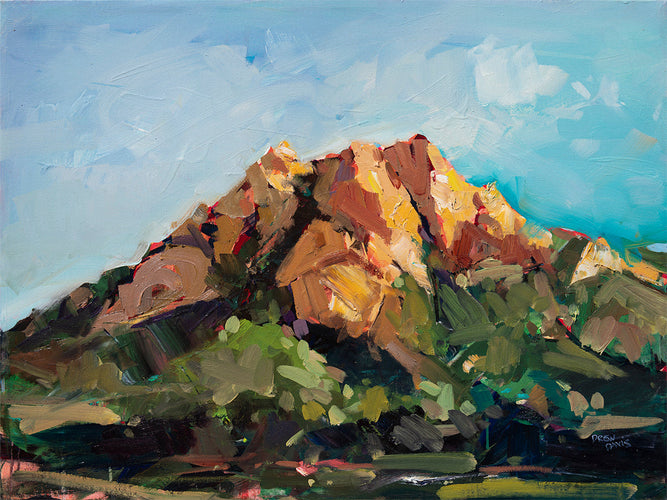 Hollister Peak by Drew Davis — Oil on Canvas, 18×24 in