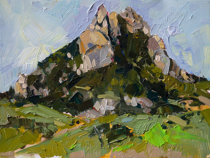 Hollister Peak by Drew Davis — Canvas Print, 9×12 in