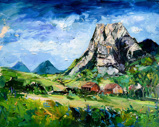 Hollister Peak Farms by Drew Davis — Canvas Print, 16×20 in