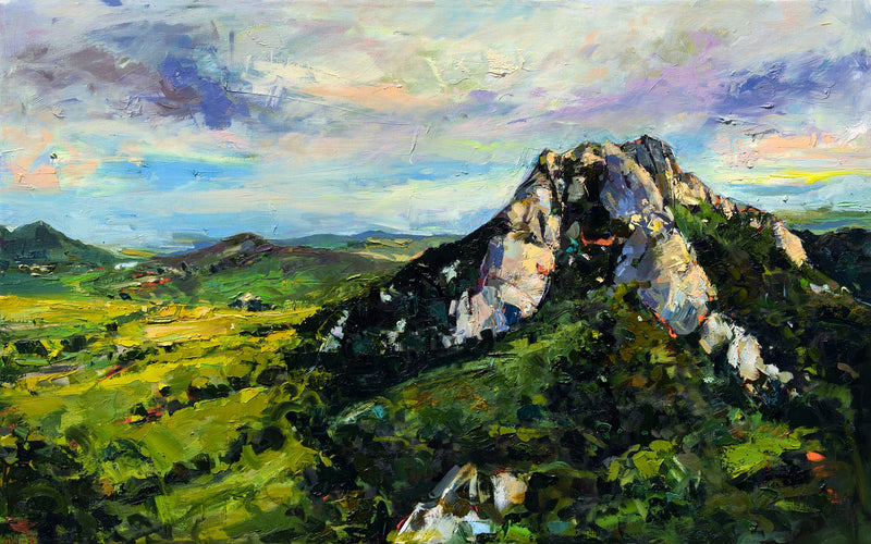 Hollister Peak Sky View by Drew Davis — Canvas Print, 48×36 in