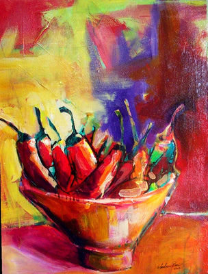 Hotpeppers by Drew Davis — Canvas Print, 18×24 in
