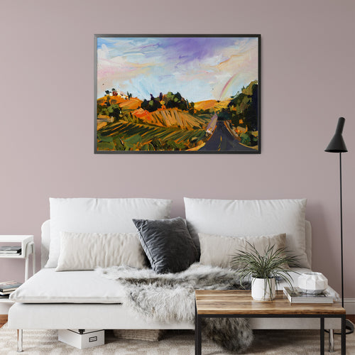 Hwy 46 Vineyards by Drew Davis — Canvas Print, 11×14 in