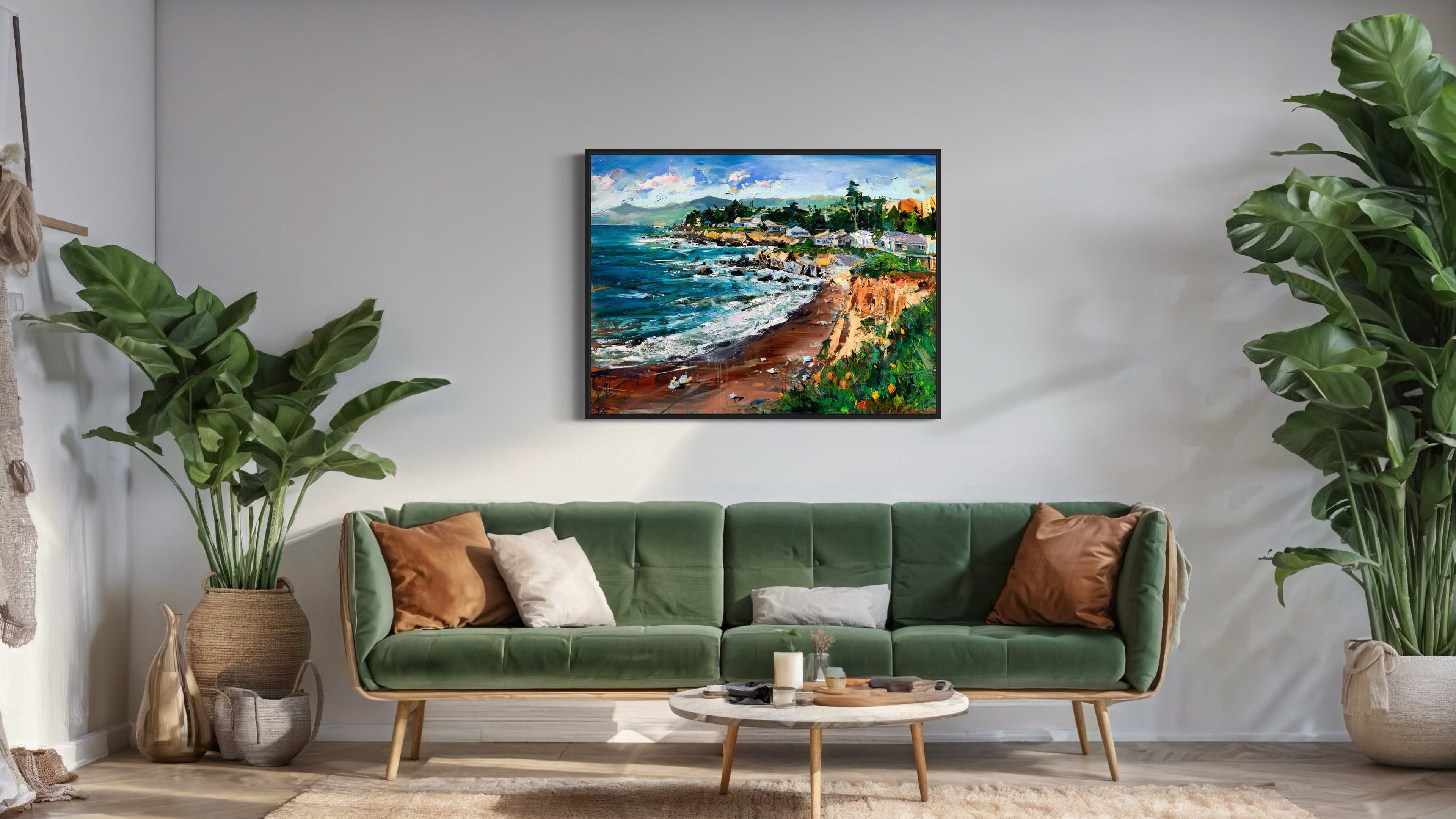 Fiscalini Ranch Cliff View| 36x48 | Original Oil on Canvas