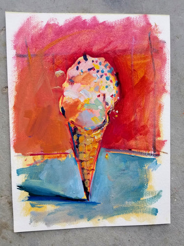 Icecream Cone 2 by Drew Davis — Canvas Print, 11×14 in