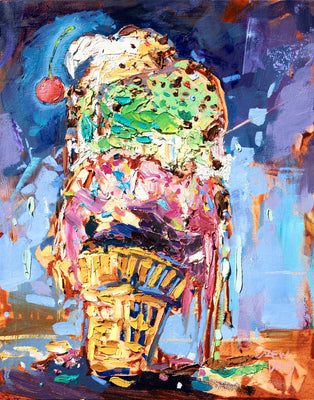 Icecream Disaster 3 by Drew Davis — Canvas Print, 11×14 in