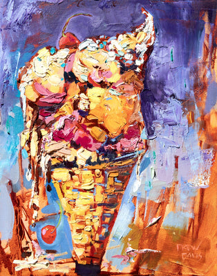 Icecream Disaster 4 by Drew Davis — Canvas Print, 11×14 in