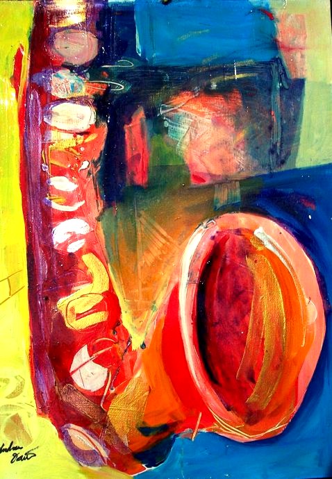 Jazz Machine by Drew Davis — Canvas Print, 16×20 in