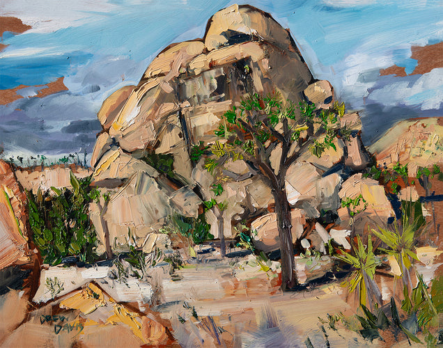 Joshua Tree by Drew Davis — Oil on Panel, 48×60 in